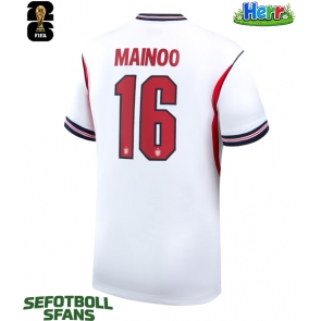 England Kobbie Mainoo #16 Hemmatröja VM 2026 Kortärmad